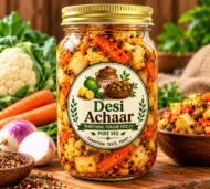 Mix 3 - Carrot, Cauliflower & Turnip (Spicy) (Gajar, Gobhi & Shalgam)